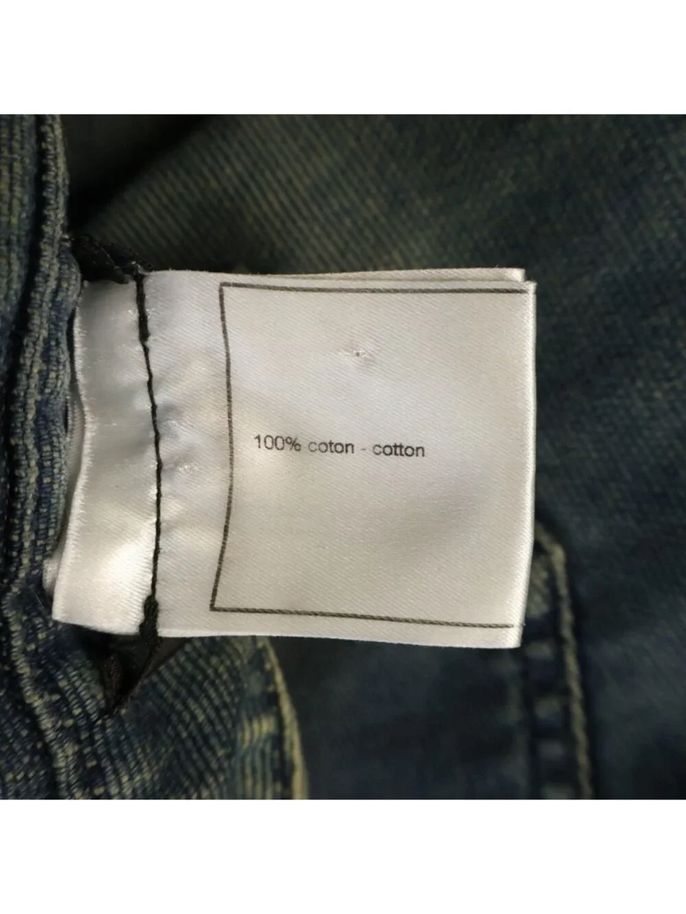 Chanel Crystal CC Logo Wide Denim Pants CC Flare Indigo